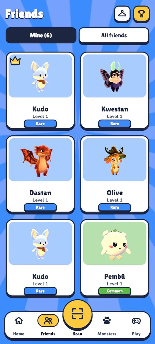 Every friend you've collected
